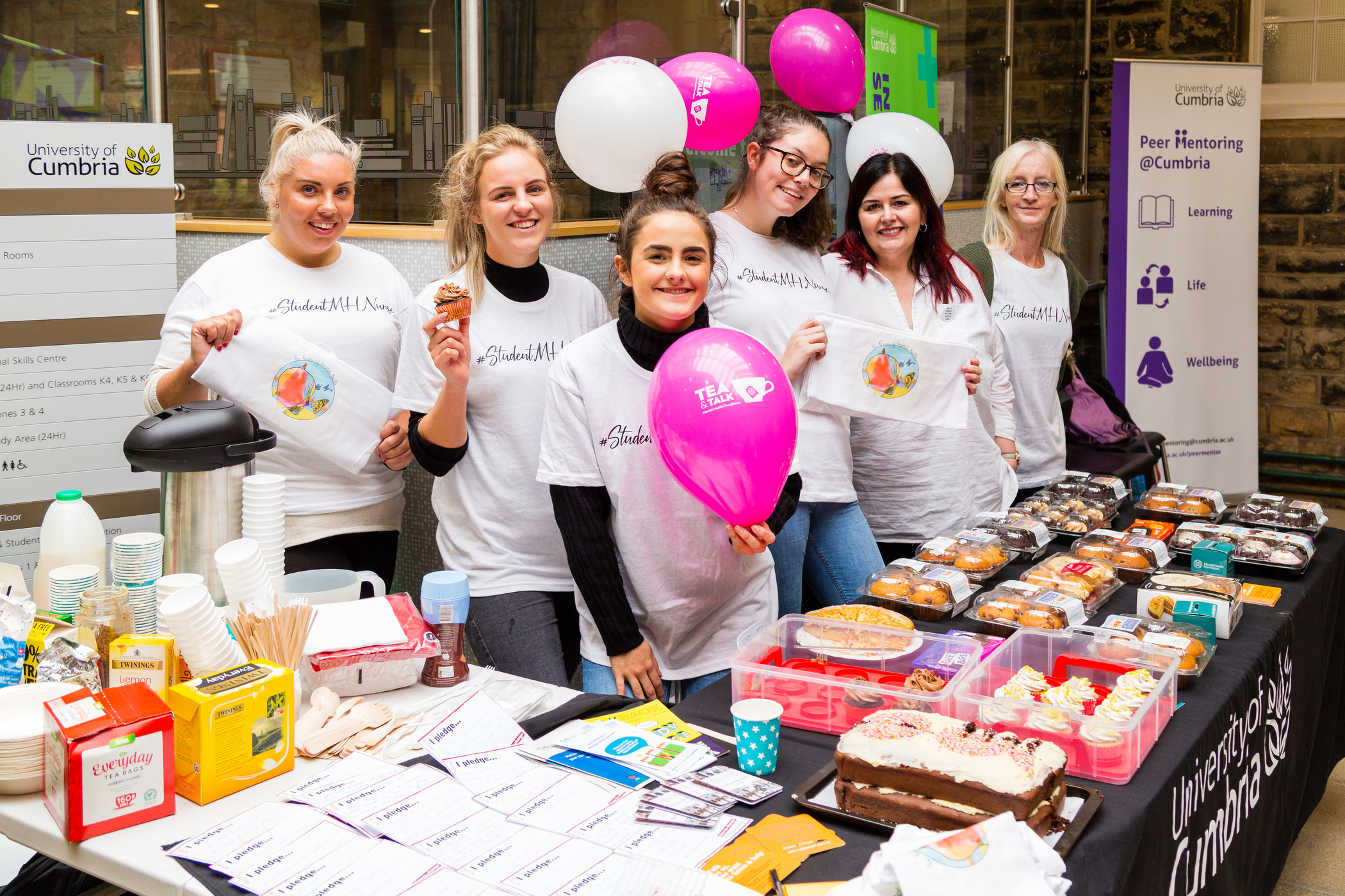Mental health nursing students fundraising for the festival of mental health Mental health nursing students fundraising for the festival of mental health